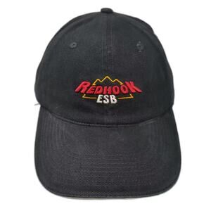 Brand Innovators Redhook ESB Baseball Cap Black Red Fitted Hat OS Embroidered